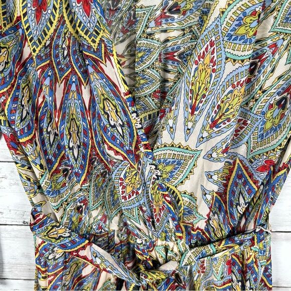 Kate and Lily Fit And Flare Floating Mosaic Chiffon Full Skirt Maxi Dress 14 NWT - Picture 8 of 12